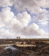 Jacob van Ruisdael, View of Haarlem with Bleaching
